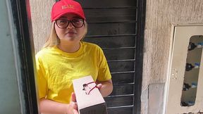 Late Punished Delivery Girl I Fuck the Client so He Won't Report Me to the Boss
