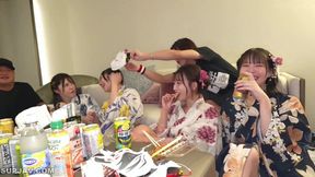 Charming Yukata Beauties Turn Wild With Passionate Creampie Fun