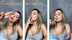 Continuous saturation - two cigarettes in 4 minutes without a break, dirty filter