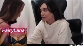 2025 Futa trans fucks tight pussy deep creampie cumshot face