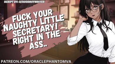 [F4M] Your Hot Secretary Lets You Fuck Her Tight Ass After Hours || Audio Porn