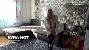 behind the scenes of busty blonde kyra hot massage & fuck