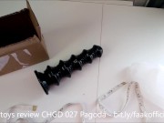 unboxing : CHGD-27 dildo PAGODA buttplug like anal balls (Bottomtoys)