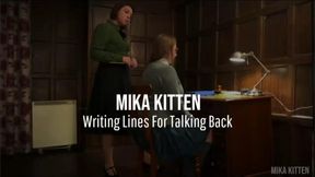 Writing Lines for Talking back