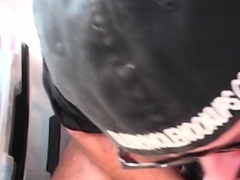 Gloryhole gay enjoys blowing black dick