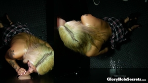 Gloryhole Secrets: Big Tit Asian Teen Gets Drenched