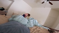 Stepson shares bed with stepmom and surprise fucks her in the ass