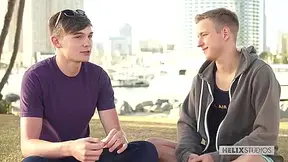 Our Very Own Blonde Teenage 18+ Lad Dildo - Finn & Noah