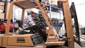 Seductive German babe gets drilled hard on construction site