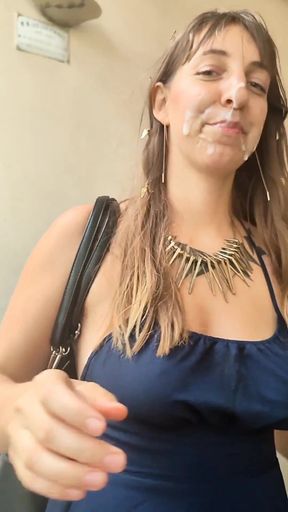 Memorable moment from &quot;Cumwalk- She pulls me into a building lobby and comes out covered in my&quot;