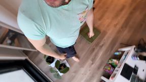 She doesnt let me to take a shower alone