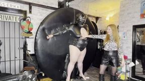 pussy , boob , thigh slap and cane