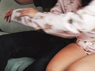 Dad Catches Stepdaughter Masturbating and Stepfather Punishes her with his BIGGEST KNOB