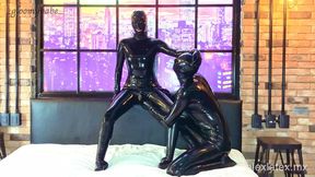 Alex Latex gets her rubberdoll POV banged and vibrated