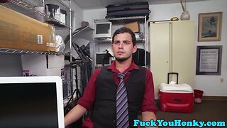 Casting straight anal banged by darky agent