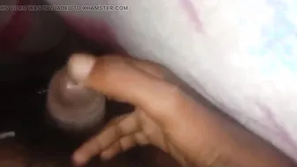 Desi jock strokes his big cock to a solo climax