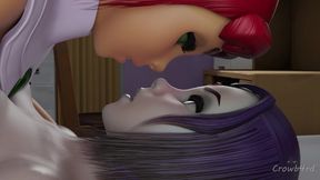 Raven's Futanari Love (Two Dicks in Ass at the Same Time)