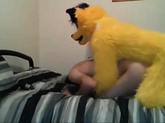 Skinny Twink Fucked By Mascot