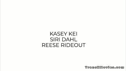 Husband sharing wife with shemale in anal threesome act