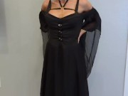 Showing Off My New Vampire Fangs & Vampire Costume