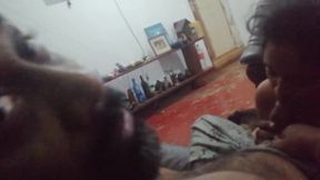 Father in Law's Gigantic Dick Hangs Out Under His Sarom for Step Daughter