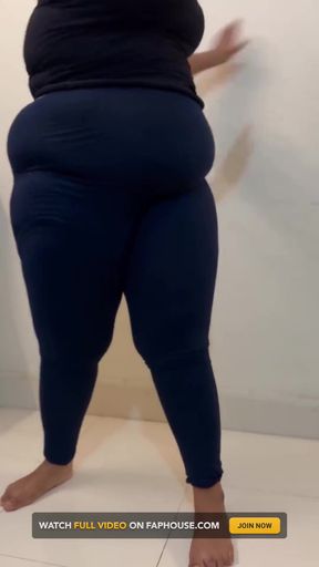 Sfw Vlog: Big Ass BBW Big Boobs Muslim Girl Anippe Show Her Morning Routing!