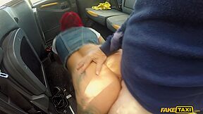 Steamy Big Surprise At Petrol Station Taxi