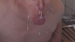 shower bate cum and lick