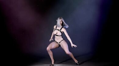 Korean girl dumps stress by stripping hard