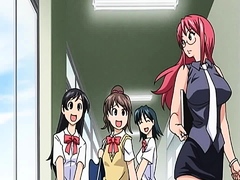 Hentai teacher mouthful full of cum