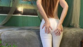 White pants Tits and Ass Worship