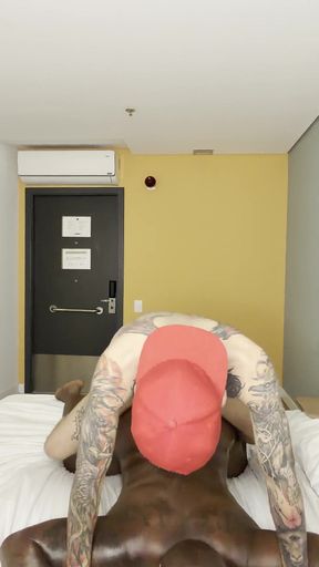 Latin Thug Fucks Black Ass and Gets Fed a Load