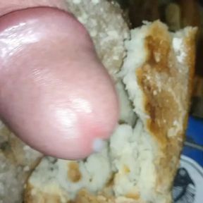 Cumming on bread