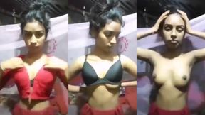 Shukna patla graam er meyer choto dudh o shaved gudh er MMS