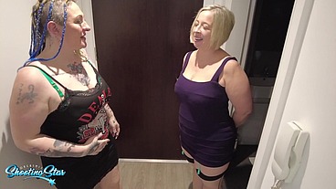 Interracial Couple Threesome with BBW ORGASMIC MILF Neighbour