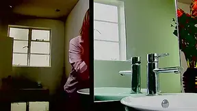 Curvy blonde whore fucks her horny boss in the bathroom