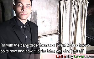 Amateur latin teen construction worker gets some extra