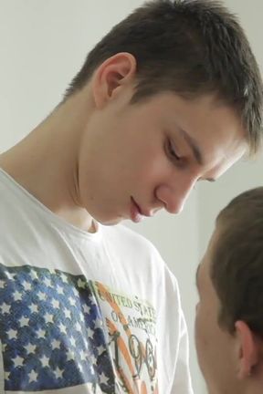 Pervy twink Adam rides Zane's big stiff dick until they cum!