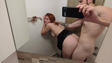 RISKY BATHROOM PUBLIC SEX, I fuck on a date with a guy i met online (DIA ITA)