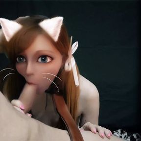 waifu cat girl in real life - real life hentai