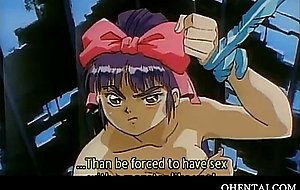 Hentai slave wrapped and fucked by tentacles