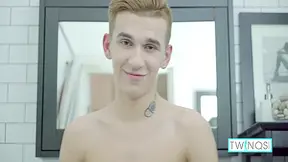 Young Rainbow Boy William Washes His Big Dick In The Shower - William Boy