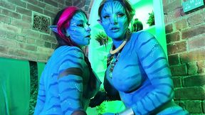 na vi avatar aliens 3 way threeway body paint bgg cosplay