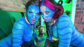na vi avatar aliens 3 way threeway body paint bgg cosplay