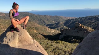 felicity feline peeing in nature