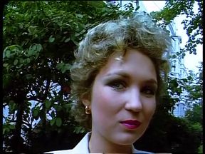Classy german females giving an outdoor interview