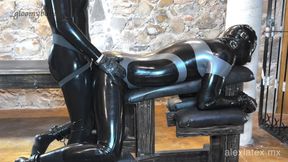 Pegging at the dungeon T2 fucked until orgasm - Alex Latex