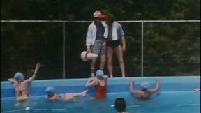 Two frisky lesbians fondle each other in a shower