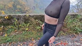 Sexy Outfit Tease in Public - Amateur Teen Solo Webcam Show