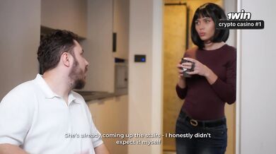 Secretary MariMoore deep-throats a cock and has rough sex with her boss while his wife is in the next room